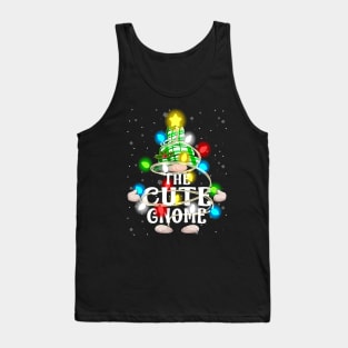 The Cute Gnome Christmas Matching Family Shirt Tank Top